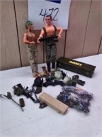 ARMY GUY LOT & ACCESSORIES
