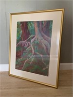 "Tree Roots" Signed Pastel Original Art