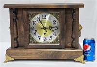 Antique Ansonia Ezee-Set Wood Mantle Clock #325