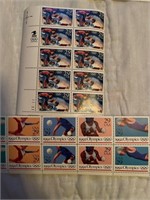 Olympics stamps 20 being 29c