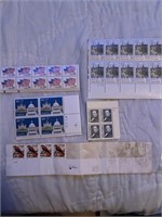 Miscellaneous unused stamps
4 USA 50c stamps, 10