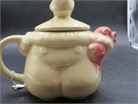 Clown-Boy holding Pig Ceramic Teapot