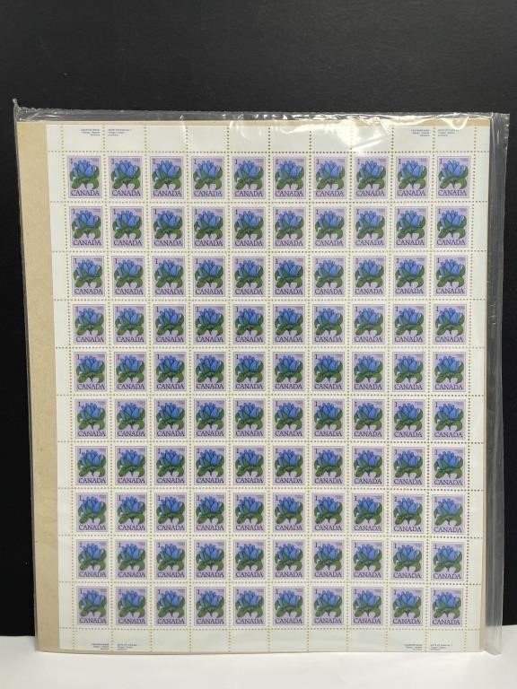 Canada Post full sheets 1 cents stamps