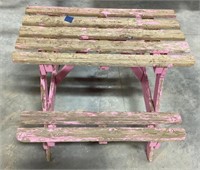 Childrens wood picnic table-28 x 31 x 20.5
Paint