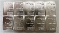 (10) 1g VALCAMBI FINE SILVER BAR