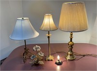 Brass Lamps and Decor