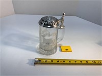 Glass Stein with Pewter Top