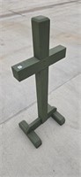Large Wooden Cross Stand, 49-1/2" Tall, 20" Wide &