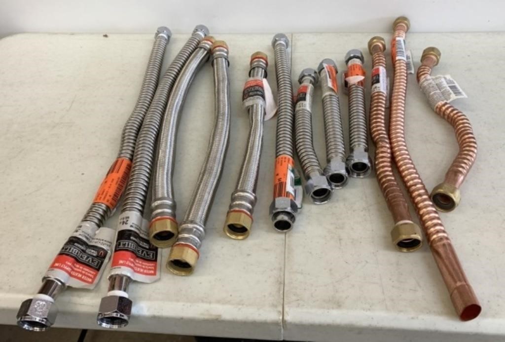 12 New Water Heater Supply Lines 12, 15 & 24"