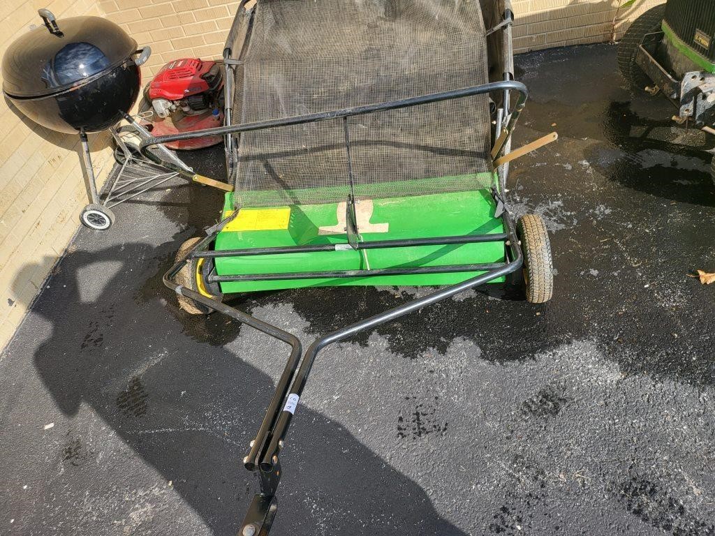 Lawn sweeper John deer needs a little work