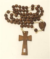 Large timber set of Rosary beads