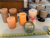 Candles and holders