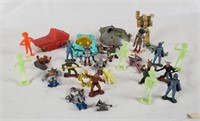 Assorted Space Toys Lot, Robots Aliens Etc.