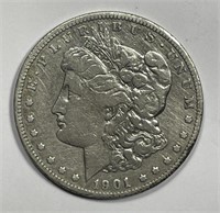 1901-O Morgan Silver $1 Fine/Very Fine details