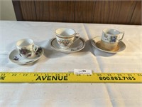 Lot of Vintage Miniature Teacups & Saucers Japan
