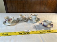 Lot of Vintage Miniature Teacups & Saucers Japan
