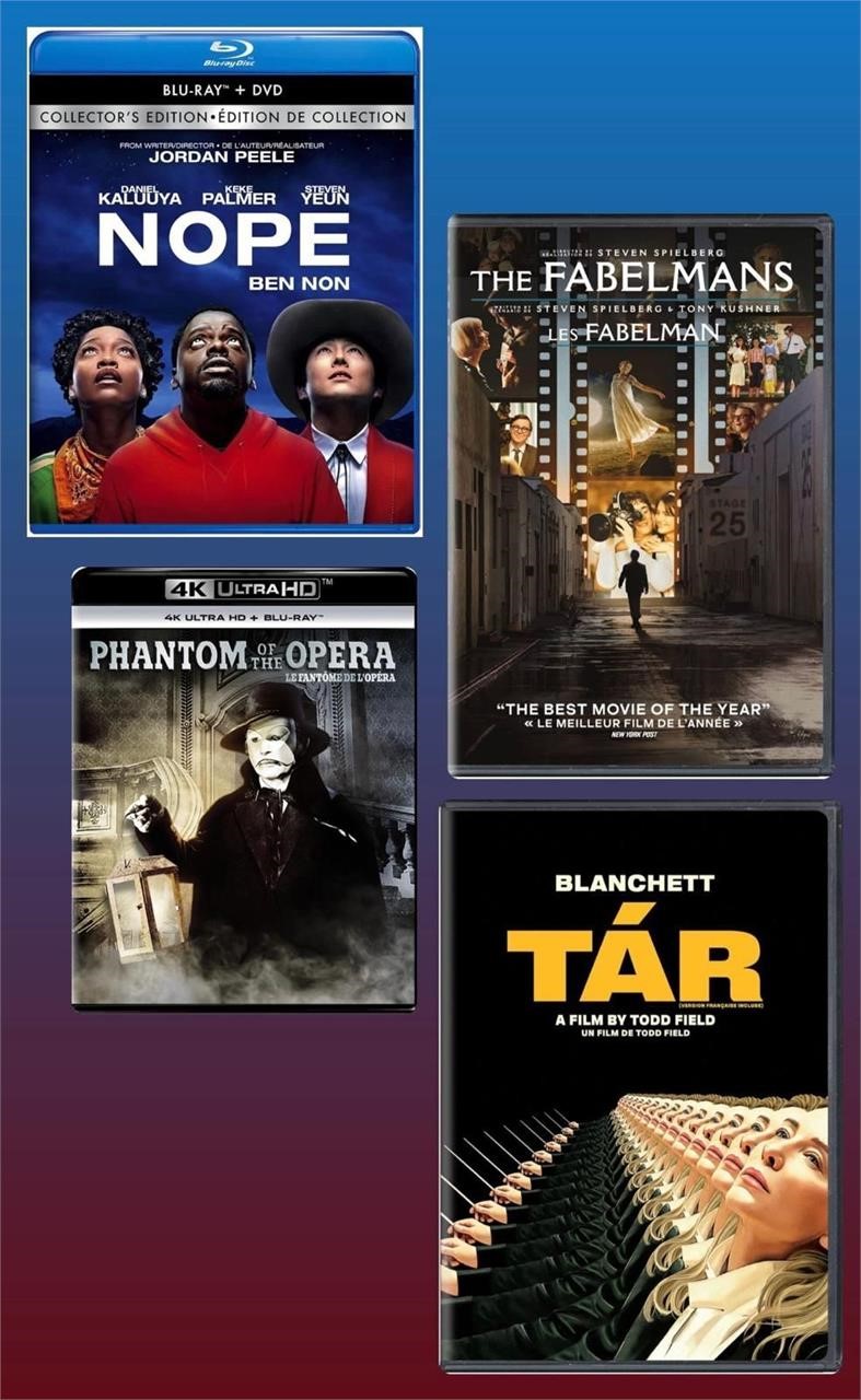 SEALED $63 Movies Pack of 4