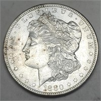 1880-S Morgan Silver Dollar AU