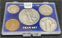 1929 5 Coin Year Set