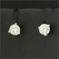 1/2ct Natural Diamond Stud Earrings in Platinum Se