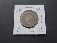 1896 Canadian 1 cent Coin