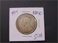 1919 Newfoundland 50 cent Coin