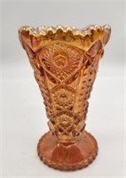 Imperial Glass Marigold Carnival Glass Vase