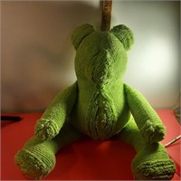 green Corderoy teddy bear (BD)