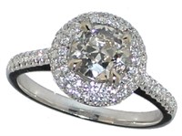 18kt Gold Brilliant 1.33 ct Diamond Designer Ring