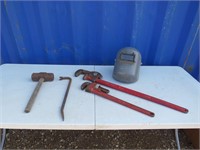 36" PIPE WRENCH & 20" PIPE WRENCH