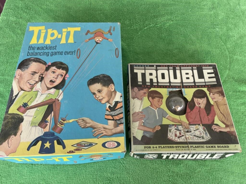 1965 Trouble and Tip-it games