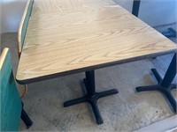 30x30 table light wood laminate std height