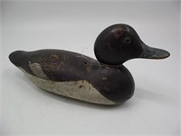 Hand Carved Wooden Duck Decoy - Painted