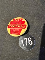 1957 PA Resident Fishing License