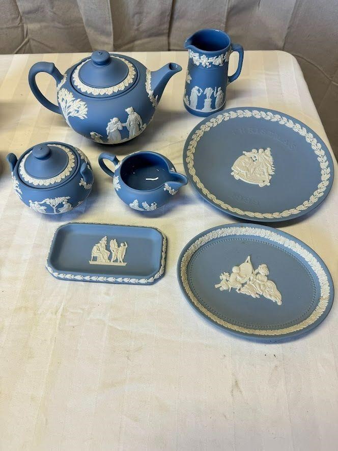 Wedgewood Jasperware Tea Set and Misc Nick Nacks