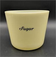 Vintage McKee Custard Glass Sugar Canister