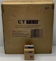 Lot of 300 CT Tek USB-A to Lightning Cables NEW