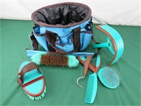 GROOMING TOTE W/TOOLS COLOR BLUE 3726