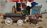 Cast Horse and Wagon