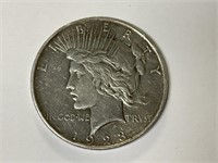 1923-D Peace Dollar 90% Silver