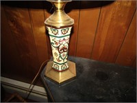 25" Ornate Ceramic Lamp - Untested