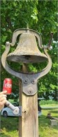 Old cast iron dinner bell.