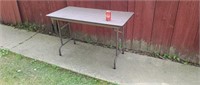 4' folding table.