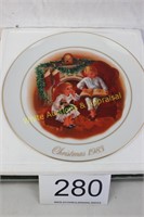 Avon 1983 Christmas Memories Series Plate