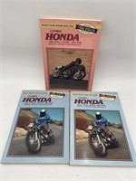 3 Clymer Honda Motorcycle Repair Manuals 1964-74,