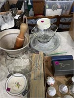 Lot of glass ware and more