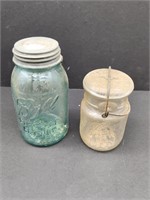 2 Different Antique Ball Canning Jars