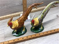 PAIR OF PHEASANT FIGURINES PAIR OF PHEASANT FIGURI