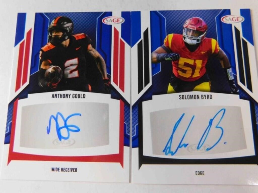 Gould & Byrd 2024 Sage autograph cards