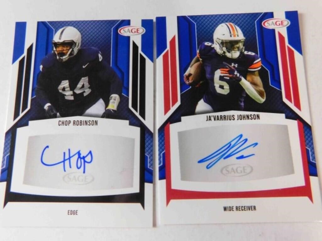 Robinson & Johnson autograph cards